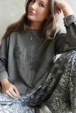 Original Hippie Sweatshirt Vintage Wash Charcoal